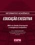 MBA em Gestão Empresarial e Inteligência Competitiva