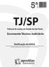 TJ/SP. Tribunal de Justiça do Estado de São Paulo. Escrevente Técnico Judiciário. Retificação do Edital