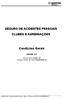 SEGURO DE ACIDENTES PESSOAIS CLUBES E AGREMIAÇÕES. Condições Gerais
