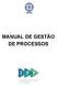 MANUAL DE GESTÃO DE PROCESSOS