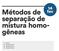 Métodos de fev separação de mistura homogêneas. 01. Resumo 02. Exercício de Aula 03. Exercício de Casa 04. Questão Contexto