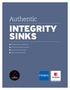 Authentic INTEGRITY SINKS