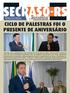 CICLO DE PALESTRAS FOI O PRESENTE DE ANIVERSÁRIO