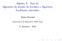 Álgebra A - Aula 01 Algoritmo da divisão de Euclides e Algoritmo Euclideano estendido