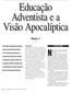 Educação Adventista e a Visão Apocalíptica