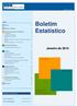 Boletim. Estatístico. Janeiro de 2015 EMPREGO TRABALHO FORMAÇÃO PROFISSIONAL. Índice. Fontes 3. Quadros sinópticos 4. População, Emprego e Desemprego