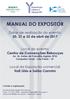 Imunologia Clínica e Alergia USP. II Jornada de MANUAL DO EXPOSITOR. Datas de realização do evento: 20, 21 e 22 de abril de 2017