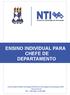 ENSINO INDIVIDUAL PARA CHEFE DE DEPARTAMENTO