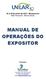 MANUAL DE OPERAÇÕES DO EXPOSITOR