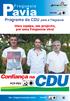 Programa da CDU para a Freguesia. Uma equipa, um projecto, por uma Freguesia viva!