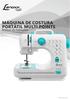 MÁQUINA DE COSTURA PORTÁTIL MULTI POINTS