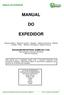 MANUAL EXPEDIDOR. SUZAQUIM INDÚSTRIAS QUÍMICAS LTDA. Representação Comercial e Marketing Setor de Transportes