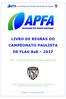 LIVRO DE REGRAS DO CAMPEONATO PAULISTA DE FLAG 8x8 2017