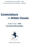 Licenciatura. em Artes Visuais. Currículo Reformulado. Plataforma Freire - UNEB