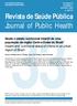 Revista de Saúde Pública. Journal of Public Health