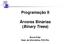 Programação II. Árvores Binárias (Binary Trees) Bruno Feijó Dept. de Informática, PUC-Rio