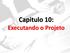 Capitulo 10: Executando o Projeto