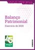 Balanço Patrimonial. Exercício de 2015 ANOS