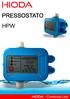 PRESSOSTATO HPW. - Comercial Ltda