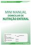 MINI MANUAL DOMICILIAR DE NUTRIÇÃO ENTERAL