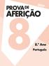 PROVA AFERIÇÃO. 8.º Ano. Português