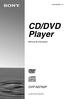 E2(1) PT. CD/DVD Player. Manual de Instruções DVP-NS765P. (c) 2004 Sony Corporarion