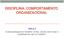 DISCIPLINA: COMPORTAMENTO ORGANIZACIONAL. AULA 5 A psicopatologia do trabalho: stress, saúde, bem-estar e qualidade de vida no trabalho.