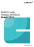 Relatório de Sustentabilidade Brasil 2015