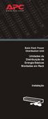 Basic Rack Power Distribution Unit Unidades de Distribuição de Energia Básicas Montadas em Rack. Instalação