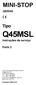 Q45MSL Instruções de serviço