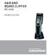 HAIR AND BEARD CLIPPER MC 6040 PORTUGUÊS