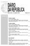 I SÉRIE ÍNDICE. Presidência da República. Assembleia da República. Negócios Estrangeiros. Quarta-feira, 27 de julho de 2016 Número 143