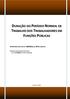 DURAÇÃO DO PERÍODO NORMAL DE TRABALHO DOS TRABALHADORES EM FUNÇÕES PÚBLICAS