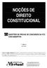 NOÇÕES DE DIREITO CONSTITUCIONAL