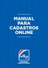 MANUAL PARA CADASTROS ONLINE