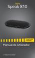 Jabra. Speak 810. Manual de Utilizador