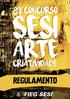 23º CONCURSO ARTE CRIATIVIDADE SESI