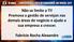 Não se limite a TI! Promova a gestão de serviços nas demais áreas de negócio e ajude a sua empresa a crescer. Fabrício Rocha Alexandre