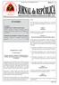 SUMÁRIO. Série I, N. 38. Jornal da República PUBLICAÇÃO OFICIAL DA REPÚBLICA DEMOCRÁTICA DE TIMOR - LESTE. Quarta-Feira, 30 de Outubro de 2013 $ 0.