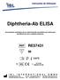 Diphtheria-Ab ELISA. Imunoensaio enzimático para a determinação quantitativa de anticorpos da difteria em soro e plasma humanos.