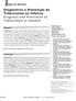 Diagnóstico e Prevenção da Tuberculose na infância Diagnosis and Prevention of Tuberculosis in Children