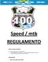 Speed / mtb REGULAMENTO