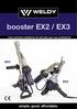 booster EX2 / EX3 simple. good. affordable. EX3 EX2 duas potentes soldadoras de extrusão para uso profissional