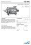 KSB WKL. Bomba centrífuga de alta pressão. Multiestágio. 3. Denominação KSB WKL 100 / Aplicação. 4. Dados de operação. 2.