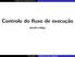 Controlo do fluxo de execução