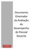 Documento Orientador da Avaliação do Desempenho do Pessoal Docente