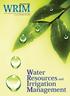 Water Resources and Irrigation Management.