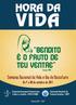 VIDA HORA DA. Bendito é o fruto de teu ventre. Semana Nacional da Vida e Dia do Nascituro. De 1º a 08 de outubro de 2017.