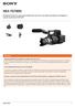 Filmadora NXCAM com super-sensor CMOS Exmor de 35 mm com sistema de lentes de montagem E e opções de gravação 4K/2K RAW