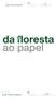 Viagem da floresta ao papel pela primeira vez em exposição